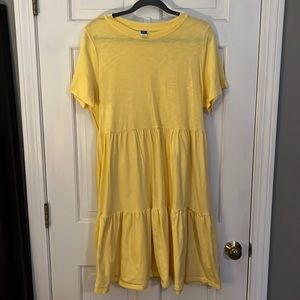 Old navy large tall yellow knit dress